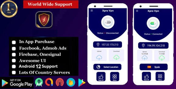 X-Pro VPN Unlimited Proxy Super Fast Free VPN App