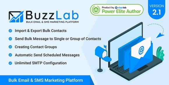 BuzzLab Bulk Email And SMS Marketing Platform Nulled