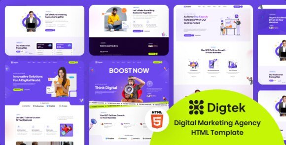 Digtek Digital Marketing Agency HTML Template