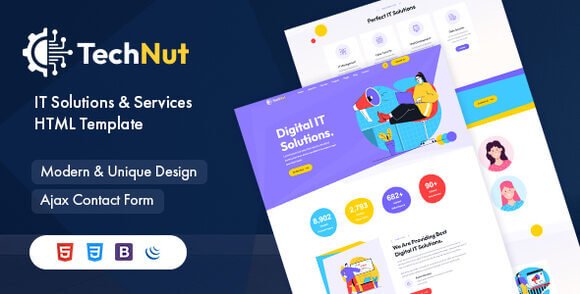TechNut IT Solutions and Services HTML5 Template