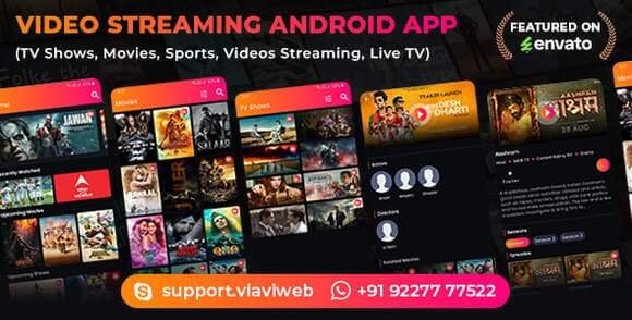 Video Streaming Android App Source