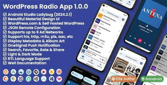 WordPress Radio App WordPress API Source