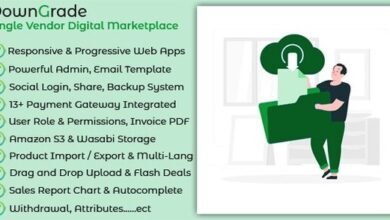 downGrade Single Vendor Digital Marketplace with Subscription Nulled