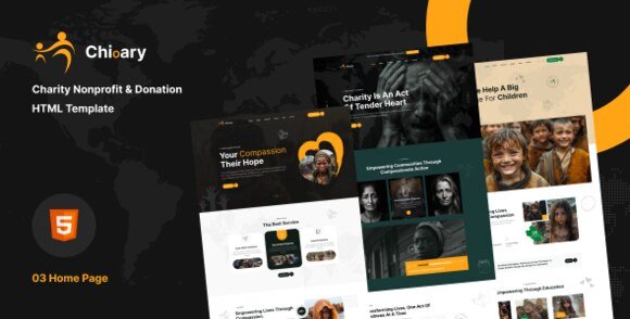 Chioary Charity and Donation HTML5 Template