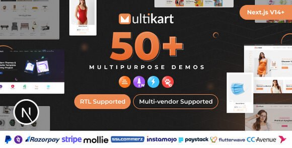 Multikart Single Multivendor eCommerce with React NextJS and Laravel