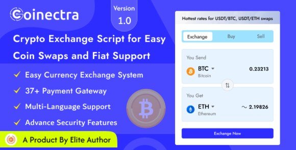Coinectra Buy Sell and Crypto Currency Exchange Nulled Script