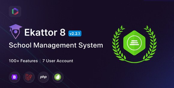 Ekattor 8 School Management System SaaS Nulled