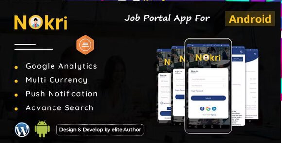 Nokri Job Board Native Android App Source