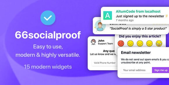 66socialproof Social Proof and FOMO Widgets Notifications SaaS Nulled