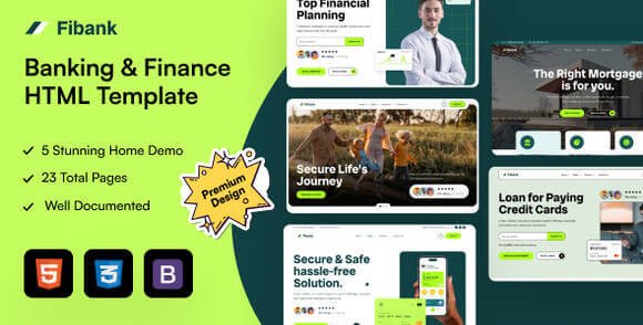 Fibank Banking and Finance HTML5 Template