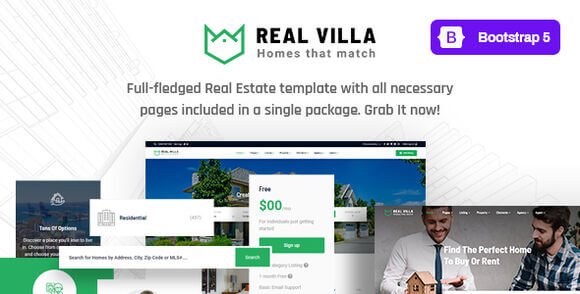 Real Villa Real Estate HTML5 Template