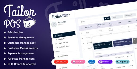 TailorPos POS and Order Management System Script