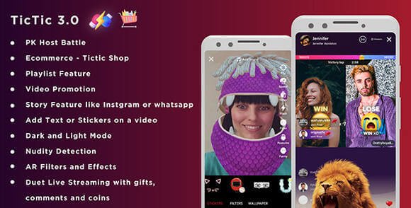 TicTic Android Media App for Creating and Sharing Short Videos Source