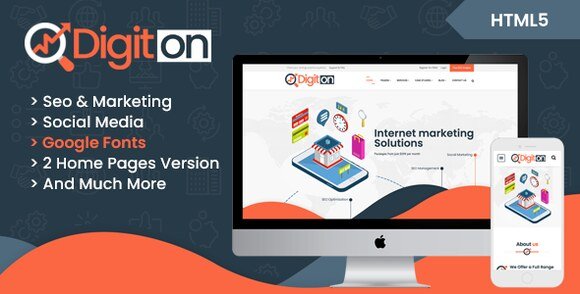 Digiton SEO and Digital Agency HTML Template