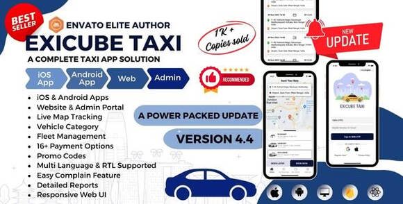 Exicube Taxi App Source Code