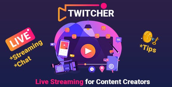 PHP Twitcher Live Video Streaming SaaS Platform Script