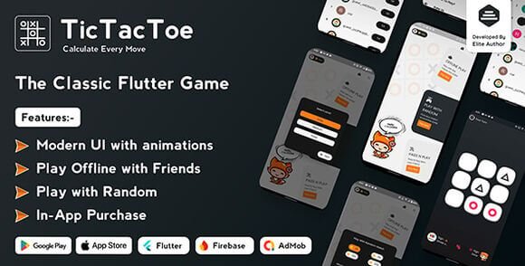 Tic Tac Toe The Classic Flutter Game Source Code
