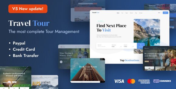 Travel Tour Travel Booking WordPress Theme