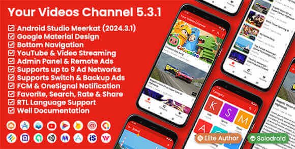 Your Videos Channel App Source Code