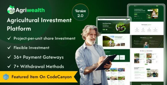 AgriWealth Agricultural HYIP Investment and Ecommerce Solution Nulled