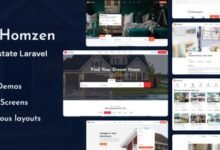 Homzen Laravel Real Estate Agency Portal Multilingual Nulled Script