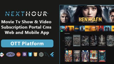 Next Hour Movie TV Show and Video Subscription Portal CMS Web and Mobile App