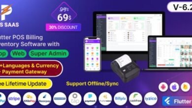 POS SAAS Flutter POS Billing Inventory Software with HRM App Web Admin