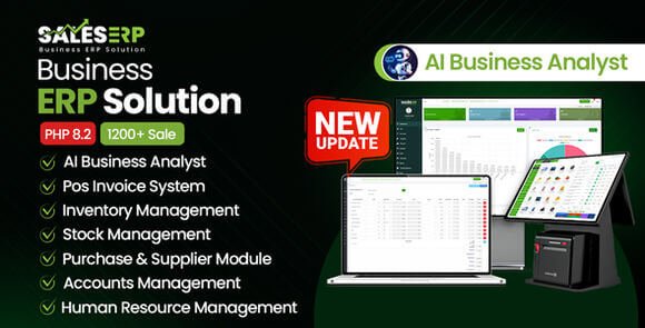 SalesERP AI Powered Business ERP for Sales Billing Inventory Accounting HR Script
