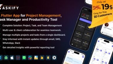 Taskify Flutter App Project Management Task Manager Source