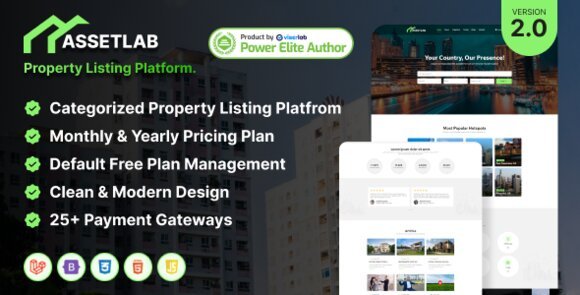 AssetLab Property Listing Buy Sell Rent Nulled Script