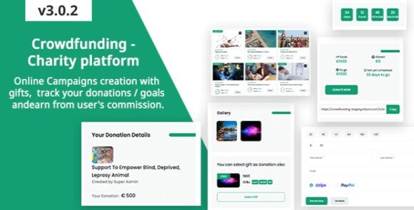 Crowdfunding Fund Raising Platform Charity Donation Script