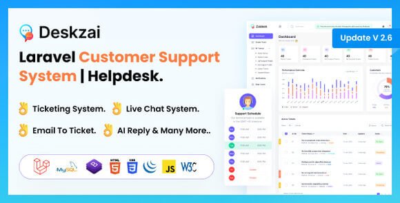 Deskzai Customer Support System Helpdesk Support Ticket Nulled