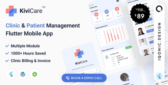 KiviCare Flutter App Clinic and Patient Management System and WordPress