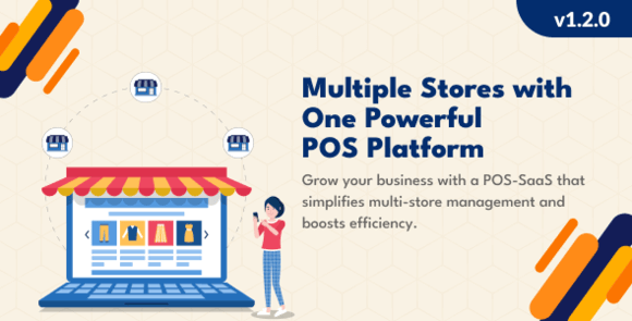 POS-SaaS Multi Store Outlets Management Laravel React JS Script