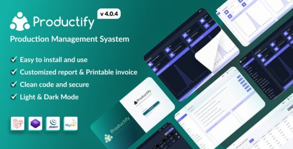 Productify Production Management System Nulled Script