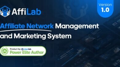 AffiLab Affiliate Network Management and Marketing System Nulled