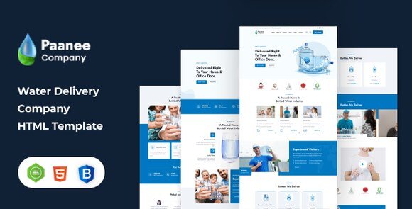 Paanee Drinking Mineral Water Delivery HTML Template