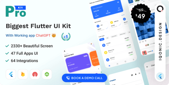 ProKit Flutter UI Kit with Chat GPT App Source
