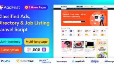 Aadfirst Classified Ads Directory and Job Listing Laravel Script