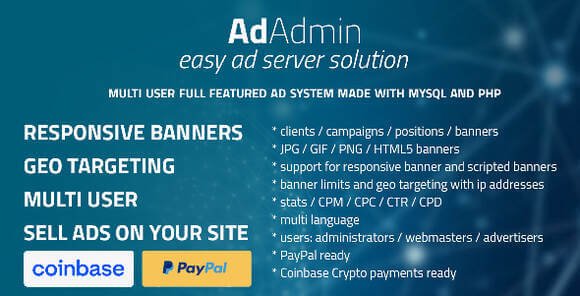 AdAdmin Easy Full Featured Ad Server Script