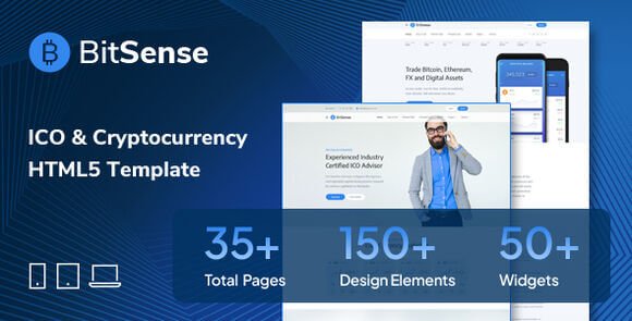 BitSense ICO and Cryptocurrency HTML5 Template