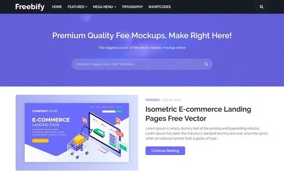 Freebify Responsive Blogger Template