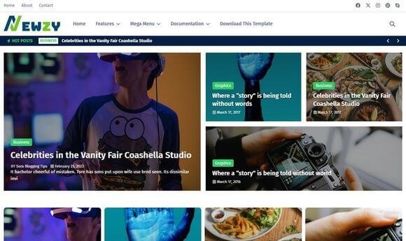 Newzy Blogger Template