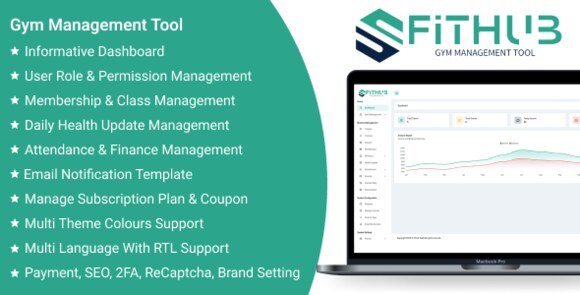 FitHub SaaS Gym Management Tool Script
