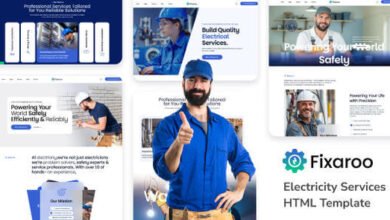 Fixaroo Electricity Services HTML Template