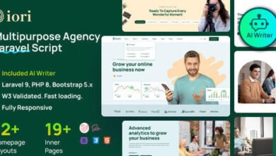 Iori Business Website for Company Agency Startup with AI Writer