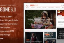 MagOne Responsive News and Magazine Blogger Template