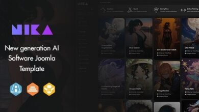 Nika AI Software Joomla Template