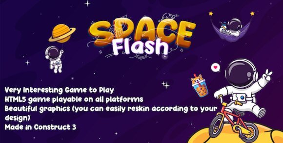Space Flash HTML5 Game Source