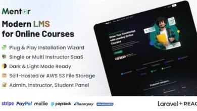 Mentor LMS Learning Management System Script